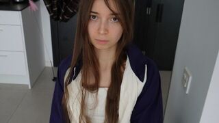 A girl is cheering up her boyfriend with an amazing blowjob