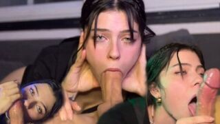 The girl learned to suck cock and became a slut