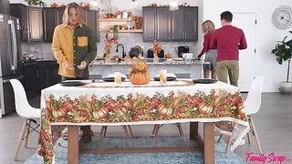 Fella fucked appetizing beauties in the kitchen for breakfast