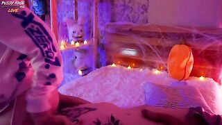 Romantic sex with an elf costume and a beautiful woman