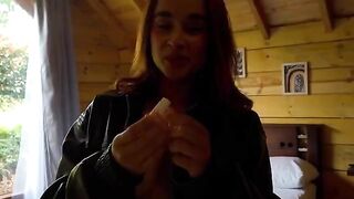 A slut came to the house and fucked with an amateur couple