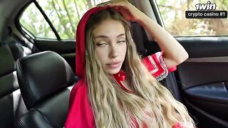 The little red riding hood turned into a passionate and lustful girl