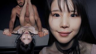The gentle girl likes to be fucked roughly in the pussy