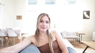 A girl talks about the benefits of having a dick in her mouth full time