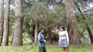 The old pervert fucks every girl in the forest
