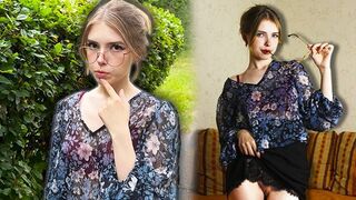 She looks so serious, but she's capable of many things - an intriguing student encounter