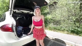 A stick game with a hot blonde gets canceled due to a nearby member