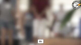 The girl is going crazy, even though they have only just started, with intense passion