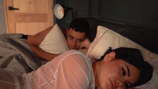 I couldn't sleep thinking about his lips and her moans, so I did it