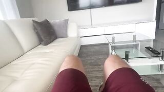 A thick girl gets her hole filled with cum in a steamy roleplay scene