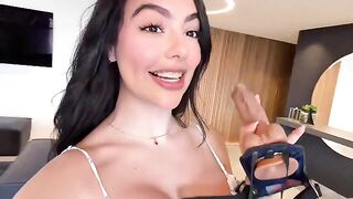 With the strap-on in her hands—we’re both in heaven, a scene straight out of StrapOn’s sensual and adventurous content that often showcases passionate lesbian encounters with the use of strap-on dildos in stunning HD