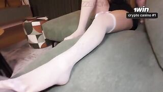 A girl was undressed by her stepbrother before she could undress herself
