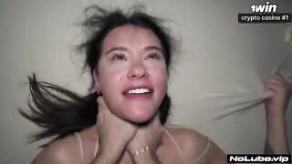 The girl was soaked after intense and passionate sex