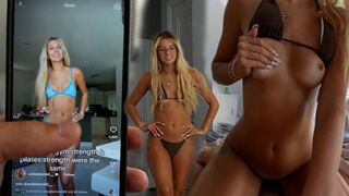 Girl is wet, but the guy does not hurry to fuck her