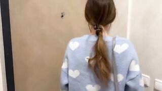 He came all over her as punishment for cheating in the gym