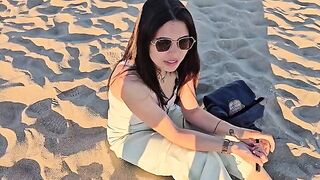 An empty beach isn't the best spot for getting intimate with someone