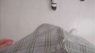 A wild and passionate threesome with two college girls in class