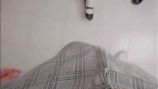 A wild and passionate threesome with two college girls in class