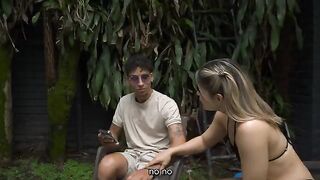 The girl was not allowed to go for a walk, so she fucked her stepcousin