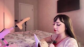 A hot Russian girl, inspired by Florabliss, experiments with a device on herself