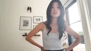 Alex Adams tries to tutor petite Asian step-sis Lucy Mochi