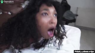 A busty girl was roughly fucked in various poses