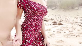 A hot Asian babe got fucked hard on a sunny nude beach