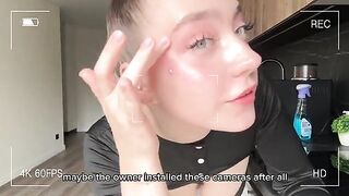 A hot Russian girl shows how to clean and train her pussy using fingers
