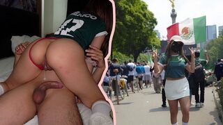 A Mexican woman received a cumshot for the World Cup, showcasing her talent