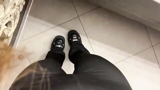 A girl was masturbating in the restaurant toilet, it’s her tradition