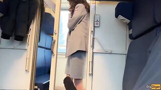 The train passenger was caught jerking by the conductor