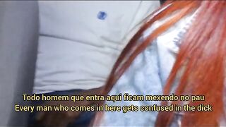 A hot chick is getting fucked in the car on the road