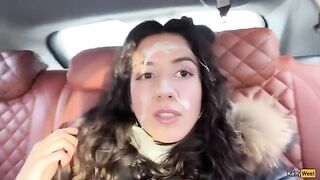 A compilation of guys cumming on the faces of hot babes