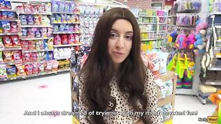 Katty West removed the condom and allowed a fan to cum inside her