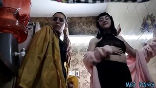 The plumber gets a hard dick from two Argentina babes
