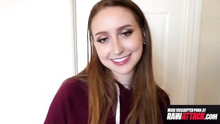 The cute girl Laney Grey fucks with a big dick in POV