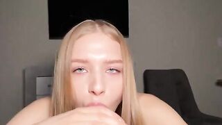 Barbie loves to suck big dicks and get on her cute face