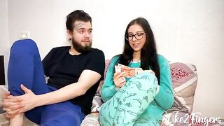 Girl has anal sex with her stepsister and gets cum on her ass