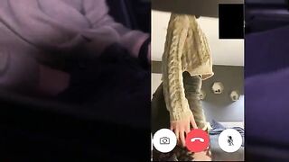 A wife has sex with a stranger on a video call and her husband watches