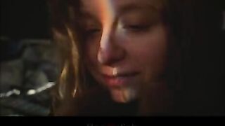 A beautiful woman received a passionate hug and engaged in intimate acts
