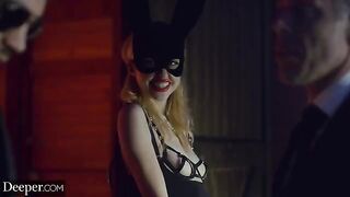 Blonde teen Chloe Cherry gets her DP fantasy fulfilled in a sensual scene