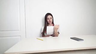 The student got a dick in her wet pussy for concern