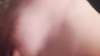 I play with her nipples then she fucks my face, an intense homemade scene